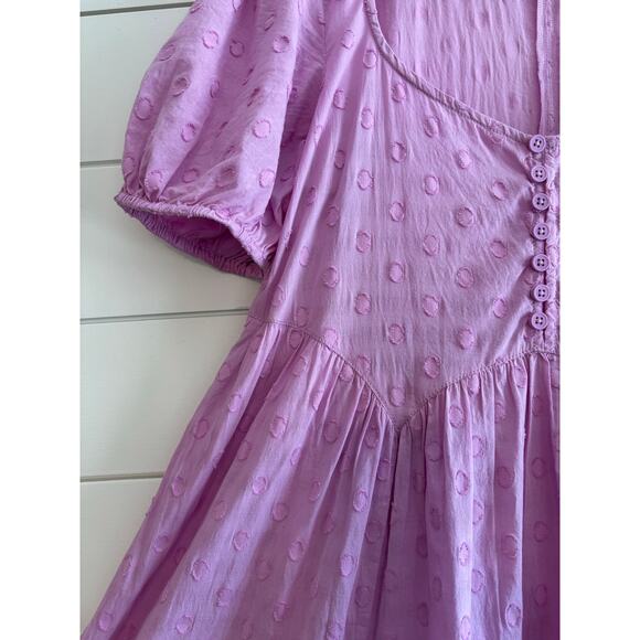 Urban Outfitters Polka Dot Mini Dress | Lilac | Small - Picture 5 of 13